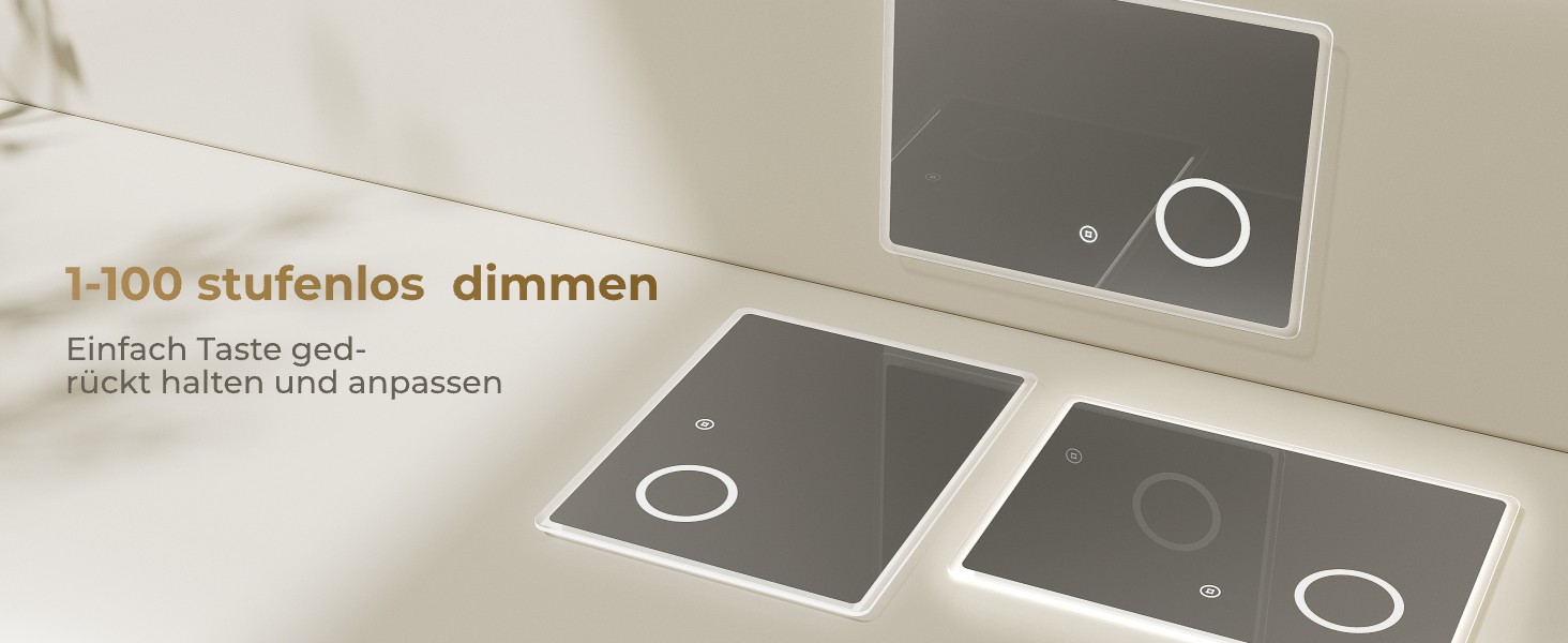 Дзеркало для ванної кімнати з підсвічуванням LED 80x60 см, регульоване, 3 колірні температури (3000K/4000K/6500K), антизапарник, вертикальна/горизонтальна установка, з 3x збільшенням