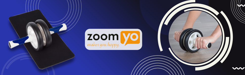 Ролик для живота Zoomyo помаранчевий