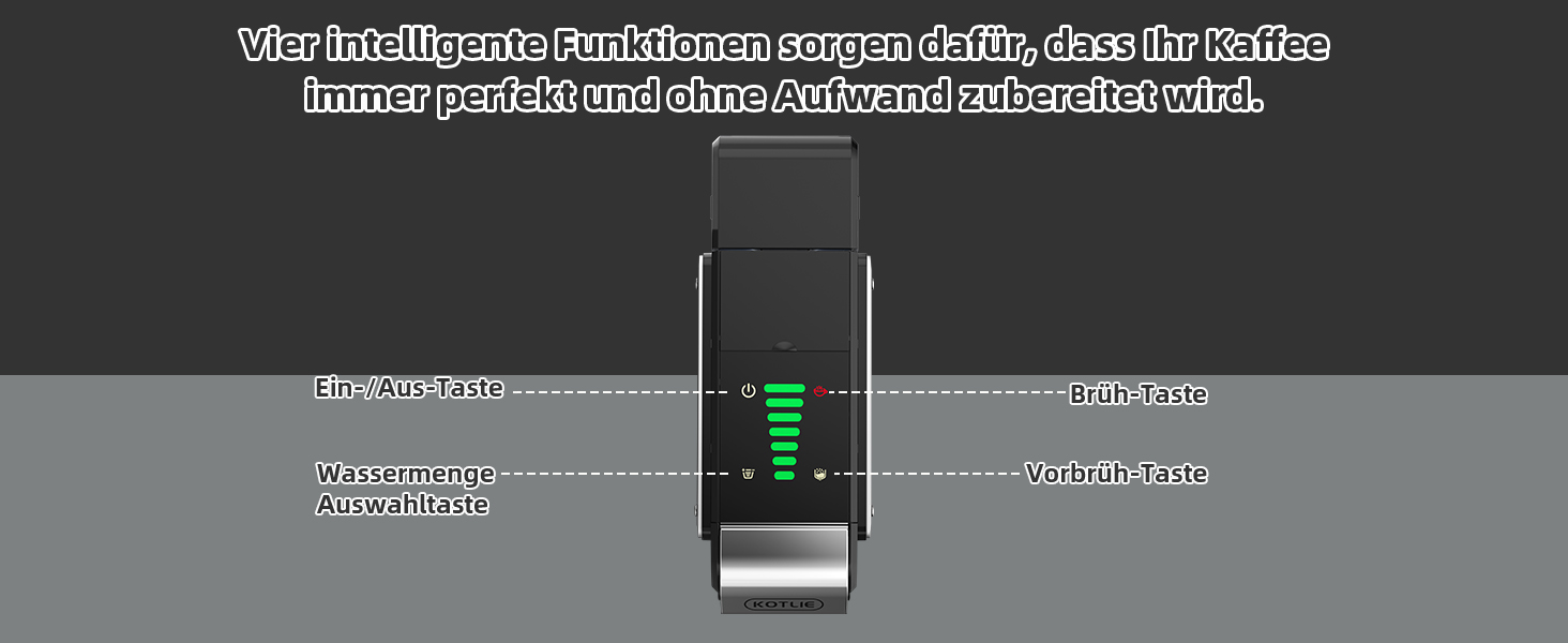 Кавомашина KOTLIE ST-550 Multi-Kapsel: 4-в-1 для Nes Original, Dolce Gusto, Mio та з меленої кави, 19 Bar, 7 рівнів