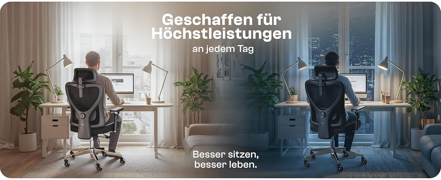 Ергономічне крісло Galahad для офісу та ігор | Крісло для роботи та геймінгу | Міцне крісло до 150 кг (чорний Lancelot)