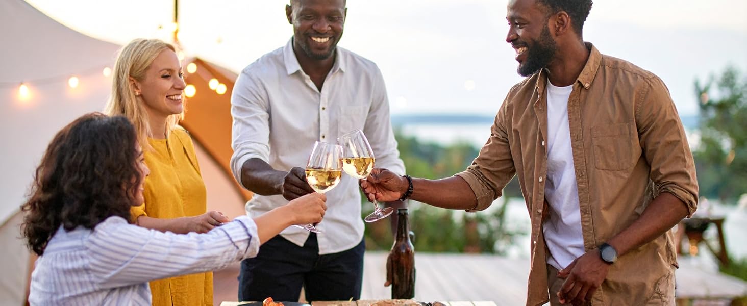 Бокали для білого вина Moritz Milano 460 мл, 2 шт. з полікарбонату, неб'ються, прозорі