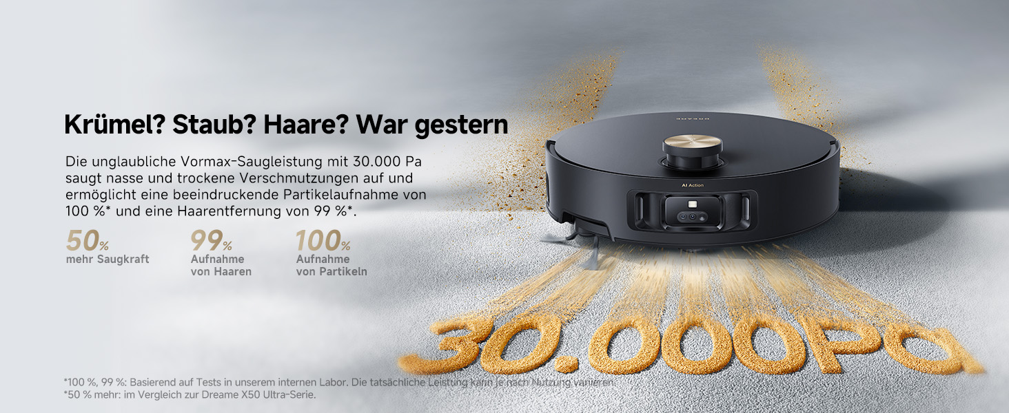 Робот-пилосос Dreame Aqua10 Roller: потужність 30000Pa, самоочищення, автоматичне випорожнення, керування голосом, чорний