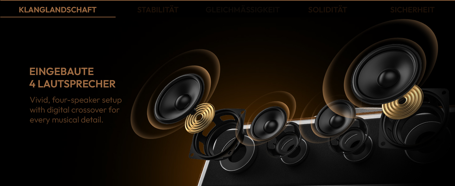ONE-Q Hi-Fi вініловий програвач з Bluetooth 5.4, вбудованими динаміками, фонокоректором, магнітною голкою AT-3600L, 33/45 об/хв, два режими швидкості