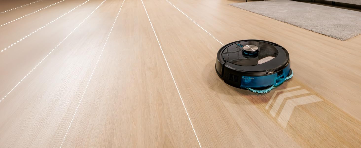 Робот-пилосос та робот-мийник Cecotec Conga M100 X-Treme з AI та керуванням через додаток. Потужність всмоктування 20000Pa, штучний інтелект, силіконова щітка Anti-Tangle, обертові мопи, автономність до 220м²