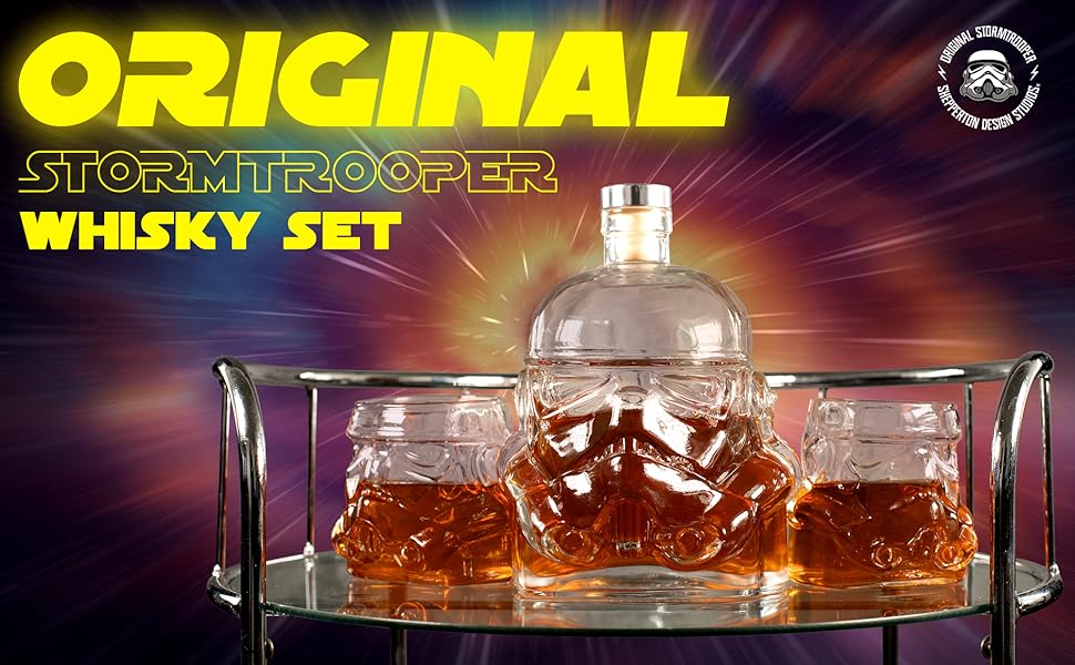 Набір для віскі Stormtrooper: декантир 750 мл та 2 келихи 300 мл, для віскі, бурбону, скотчу та джину, Thumbs Up!