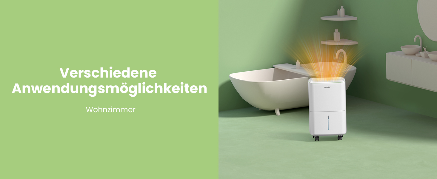 Зволожувач повітря COMFEE 12L з автоматичною відтайкою та дитячим замком, для приміщень до 20 м² (50 м³), екологічний фреон R290