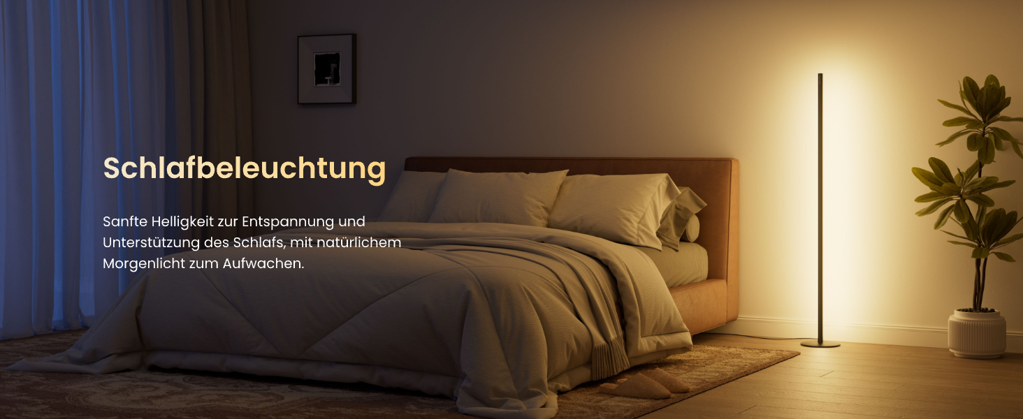 SwitchBot Matter Підлоговий світильник для вітальні та спальні, RGBWW, димування, Apple Home, Alexa, Google Home, керування через APP, музичні та сценні режими, чорний