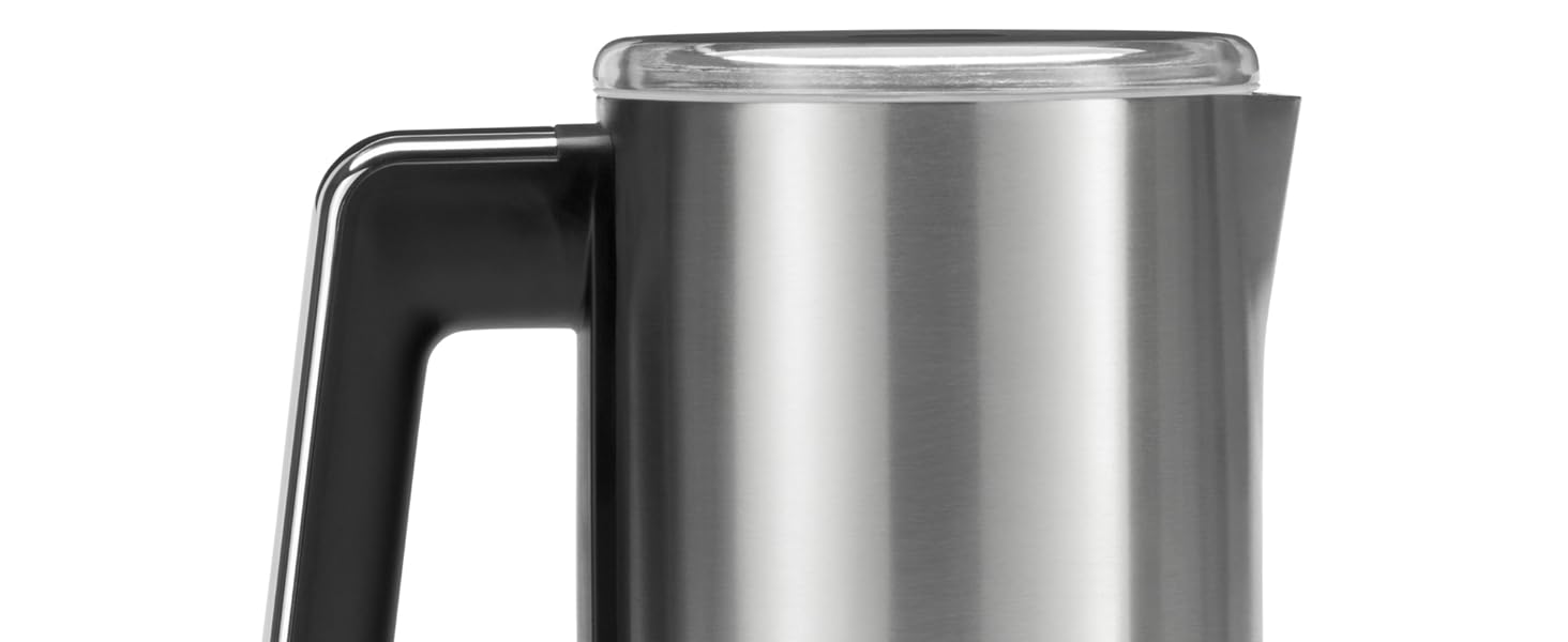 Електричний спінювач молока WMF Stelio, 500 Вт, 150-250 мл, антипригарне покриття, бездротовий, для гарячого та холодного молока, какао, cromargan матовий/сріблястий