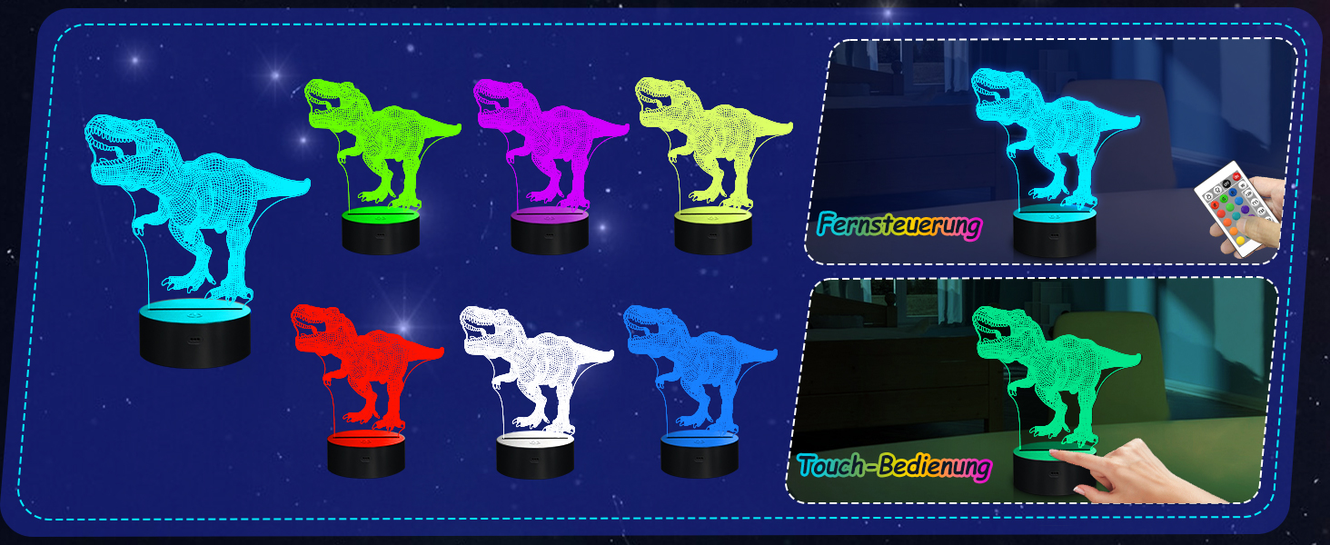 Нічник 3D у вигляді динозавра FULLOSUN T Rex