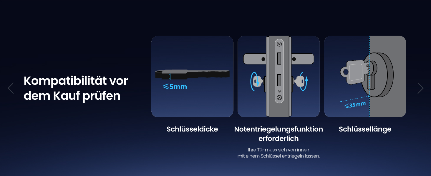 SwitchBot Smart Lock Pro: Розумний замок з акумулятором, Matter, WiFi, підтримка Apple Home, Alexa, Google Home, IFTTT, чорний