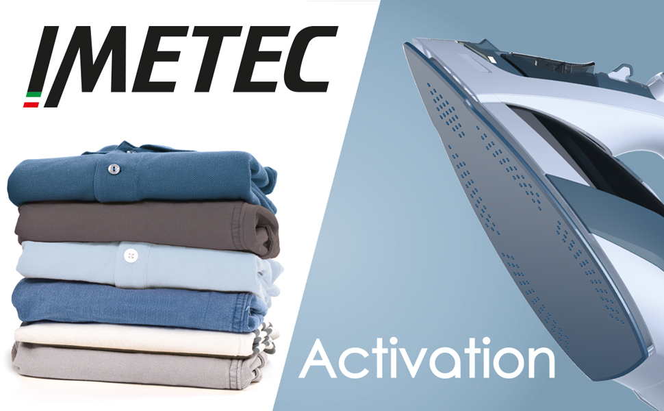 Відпарювач Imetec Activation з керамічно-турмаліновою підошвою, 200 г/хв, ZeroCalc, 2400 Вт