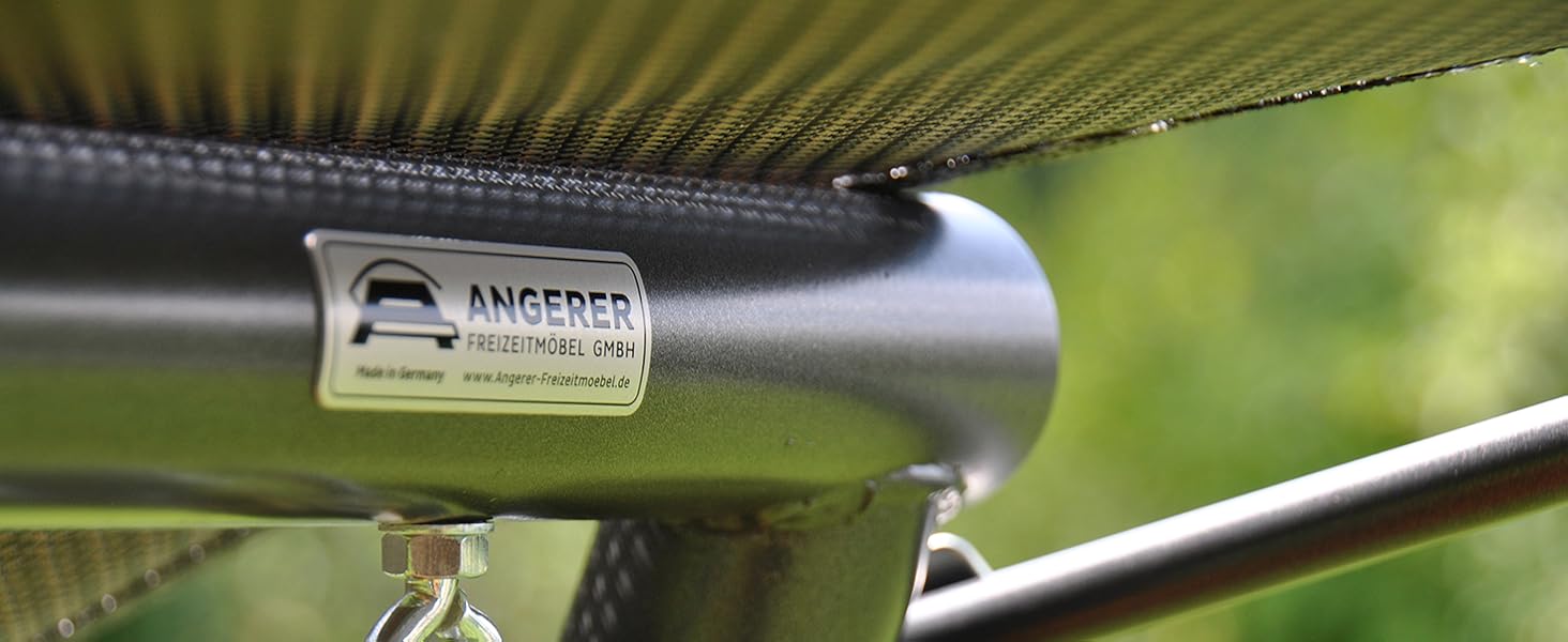 Гойдалка Анґерер Голлівуд Елеганс Джой – для сидіння, відпочинку та сну, з функцією ліжка, легка збірка, Made in Germany, високоякісна тканина, темно-сіра