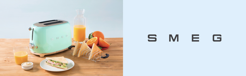 Тостер Smeg TSF01CREU Cream 2-слотовий, 6 рівнів підсмажування, функція розморожування та підігріву, 950 Вт