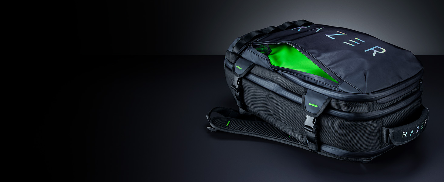 Ігровий рюкзак Razer Rogue V3 для ноутбука до 17.3 дюймів, зносостійкий поліестер, чорний/Chroma