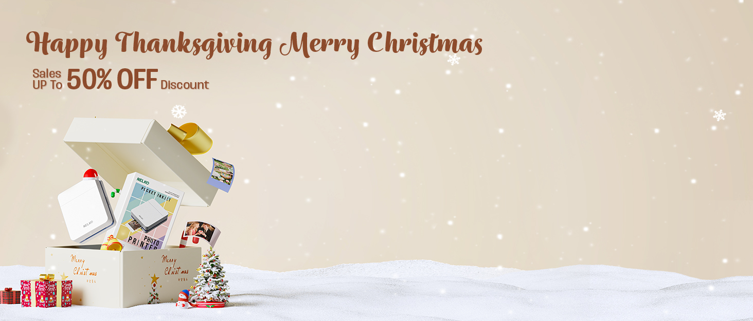 Портативний міні-принтер Nelko PP01 для фотографій з телефону. 20 листів паперу, принтер-наклейка, для iOS & Android, білий