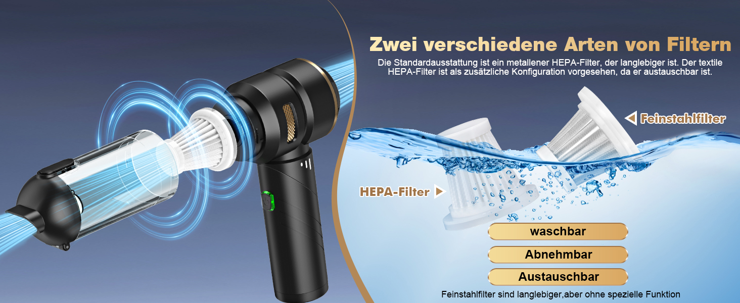 Акумуляторний ручний пилосос 4-в-1 для авто та дому, потужність 28000Па, бездротовий пилосос для прибирання шерсті тварин, кухні та офісу