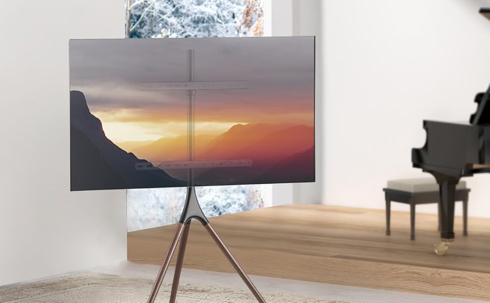 Підставка для телевізора My Wall HT22L: регульована висота, поворотна, для телевізорів 32-75 дюймів (81,3-190,5 см), дерев'яний дизайн