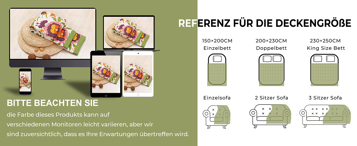 Плед Boho з 100% бавовни, стиль кантрі, 150x200 см, гранатовий колір. Плед на диван та ліжко з квітковим візерунком (квіти, птахи)