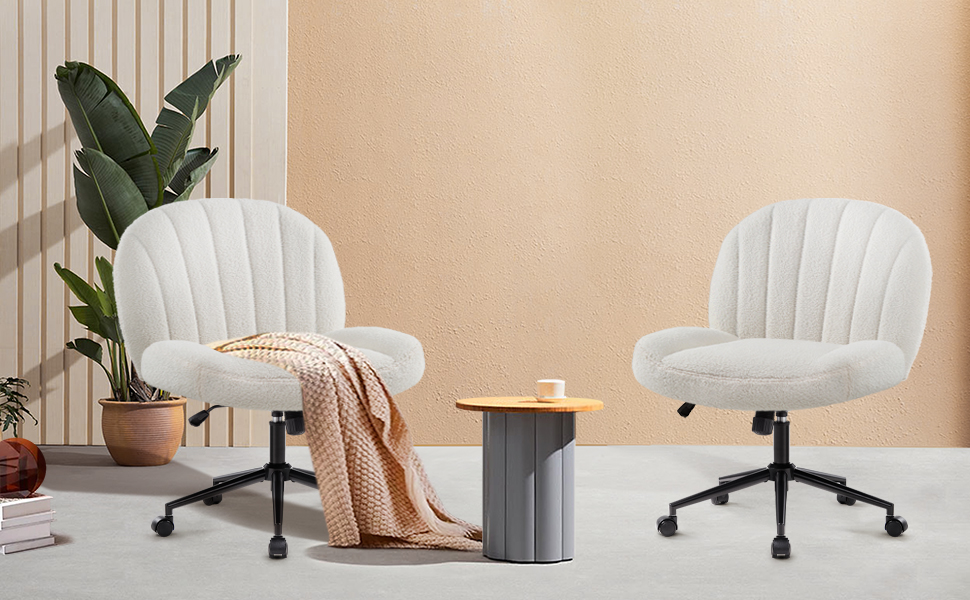 Офісний стілець IWMH без підлокітників, регульований по висоті, поворотний з роликами, з тканинним сидінням, ергономічний, крісло для читання з широким сидінням для позиції 