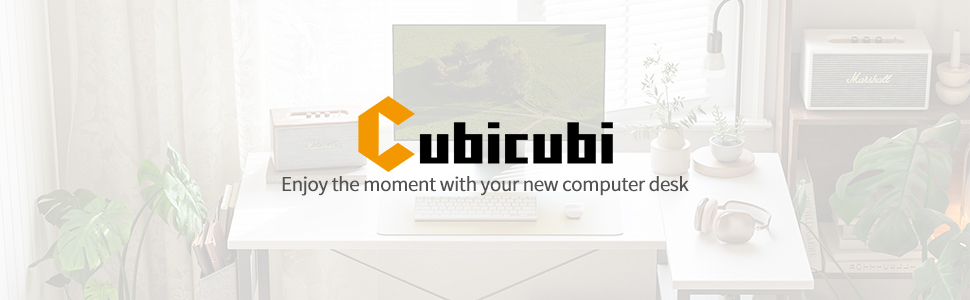 Комп'ютерний стіл CubiCubi з відділеннями для зберігання, письмовий стіл Невеликий L-подібний кутовий стіл з полицями (110 х 70 см, темно-коричневий)