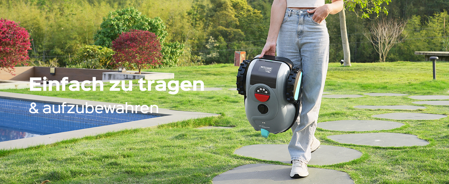 Робот-газонокосачка V100 без обмеженого кабелю з камерою, уникнення перешкод, навігація Vision, акумулятор 4 Ah, 150㎡, запасні леза, спіральне косіння (світло-сірий)