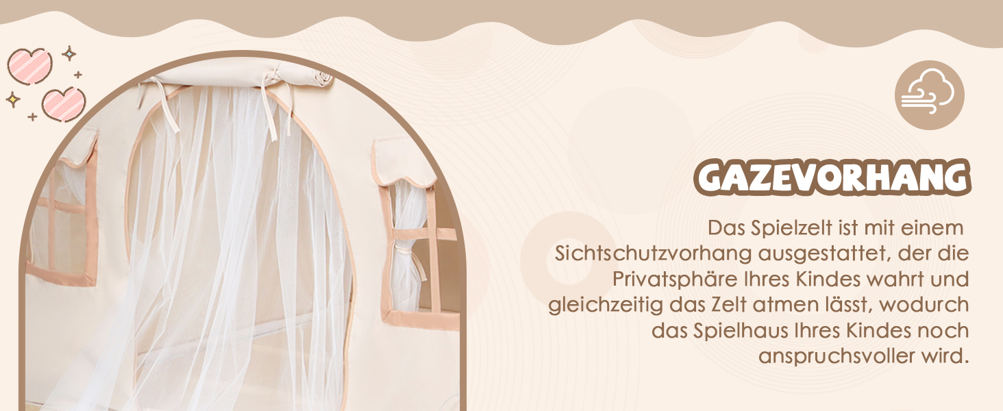 Дитяче намет-ігровий будиночок з 2 входами, з підсвіткою та підстилкою, для дітей від 3 років