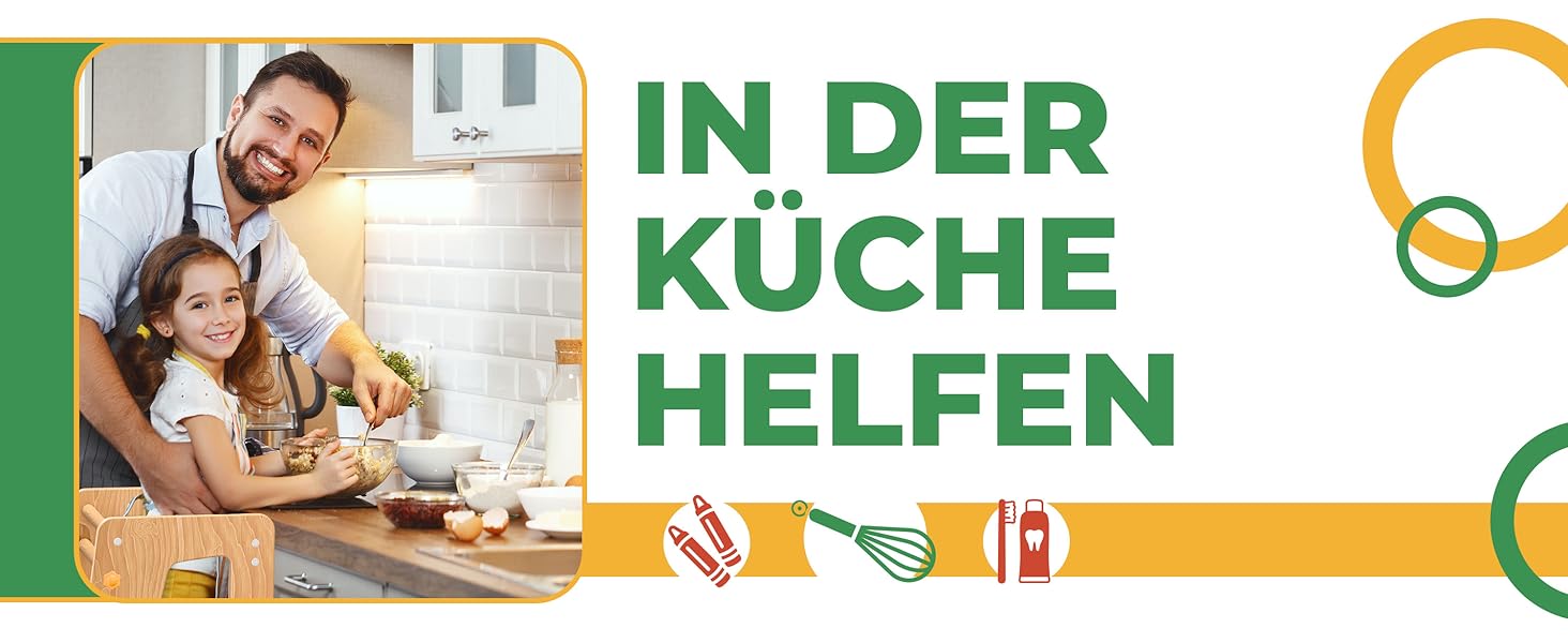 КІДІЗ® навчальний стільчик для дітей від 1 року | 3-ступеневий регульований по висоті | з навчальним годинником | дерев'яний (сосна) | розвиває моторику | Montessori Learning Tower | до 50 кг | антрацит & сосна