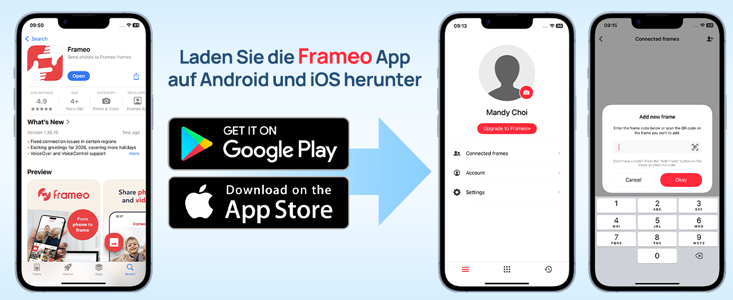 Цифрова фоторамка Frameo 10.1