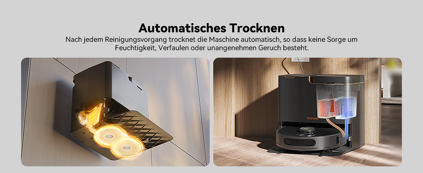 Робот-пилосос Tesvor S8 Pro з функцією миття - 8000Pa, 3в1, LiDAR-навігація, 240 хв роботи, керування через додаток/Alexa, для шерсті тварин, килимів та твердих підлог