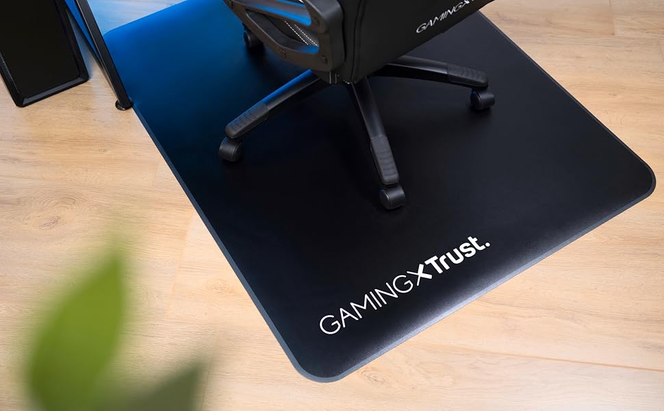 Килимок для офісного та ігрового крісла Trust Gaming GXT 715, 99 x 120 см, чорний