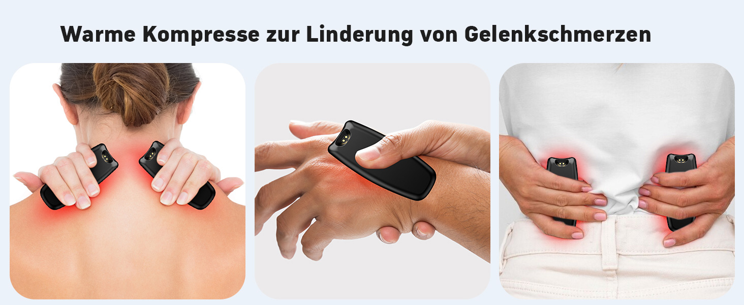Електричні грілки для рук Zgrmbo 2 шт. з зарядним кейсом 10000 mAh (до 90 годин роботи), багаторазові, чорні