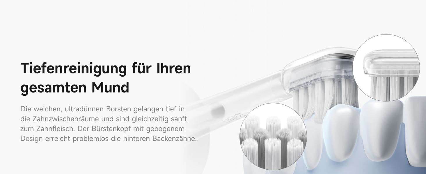 Електрична звукова зубна щітка Laifen Wave з 3 насадками, сіра, водонепроникна (IPX7), з магнітною зарядкою, для дорослих