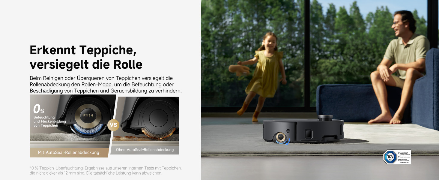 Робот-пилосос Dreame Aqua10 Roller: потужність 30000Pa, самоочищення, автоматичне випорожнення, керування голосом, чорний