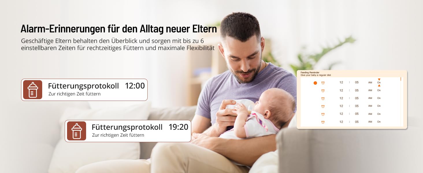 Відеоняня PARIS RHÔNE з 2 камерами, WiFi, 2K UHD, нічник, датчик руху/плачу, контроль температури та вологості, колискові