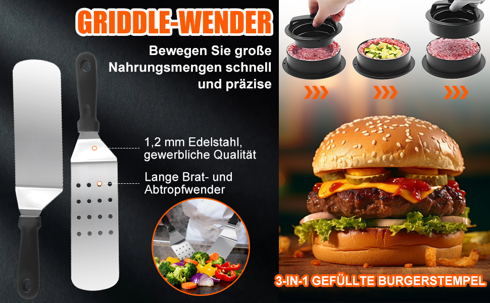 Набір гриль-посуду, 28 предметів: професійний набір з нержавіючої сталі з сумкою, подарунок на День народження, Різдво для чоловіків, для саду та кемпінгу, BBQ