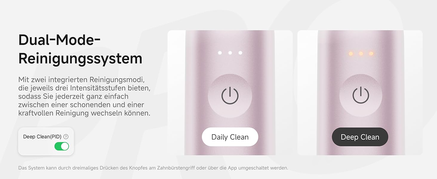 Електрична зубна щітка Laifen Wave Pro Рожева (Алюміній) з 6 режимами, акумулятором на 70 днів та контролем тиску