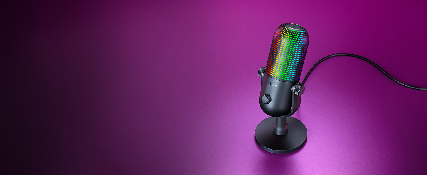 Мікрофон Razer Seiren V3 Mini - компактний USB мікрофон з LED-індикатором та інтегрованим демпфером