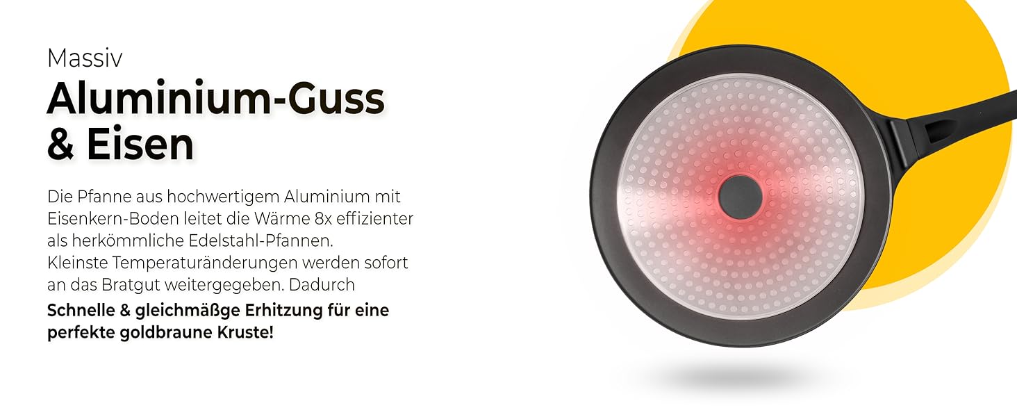 Крейпниця з індукційним дном 26 см з 3-шаровим антипригарним покриттям + лопатка та розподільник з буку (Німеччина) - для всіх типів плит (без PFOA та PFOS)