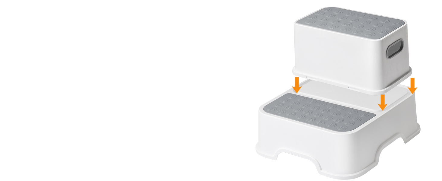 Унітаз дитячий з драбинкою та підставкою Deanic (Сірий) для дітей від 1 до 6 років + 2 подушки та щітка