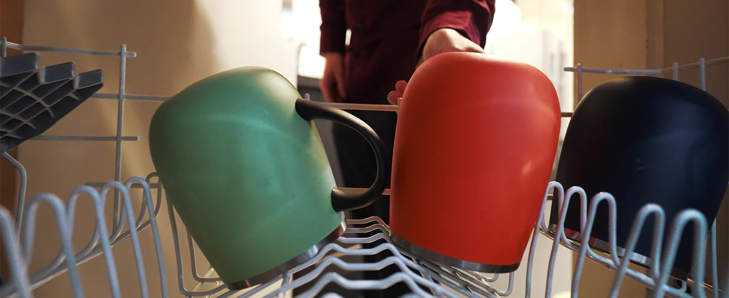 Кружка для кави та чаю Ideus 470 мл з нержавіючої сталі, подвійні стінки, ізольована, з неслизьким ручним тримачем та кришкою-модулем, великий об'єм, колір: трав'яний зелений