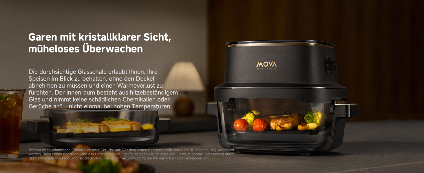 Аерофритюрниця Mova AeroChef AF20 Pro, 9 л, дві зони приготування, SyncFinish, 2700 Вт, діапазон 40-230 °C, конвекційний підігрів