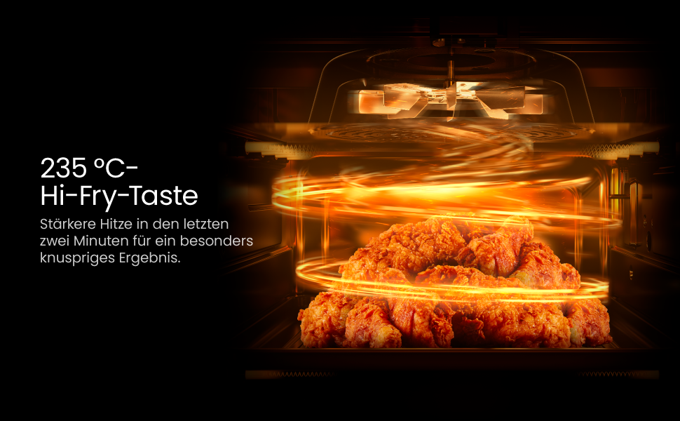 Фритюрниця без олії Chefman 5.7L з Hi-Fry технологією, сенсорне управління, антипригарне покриття, чорна