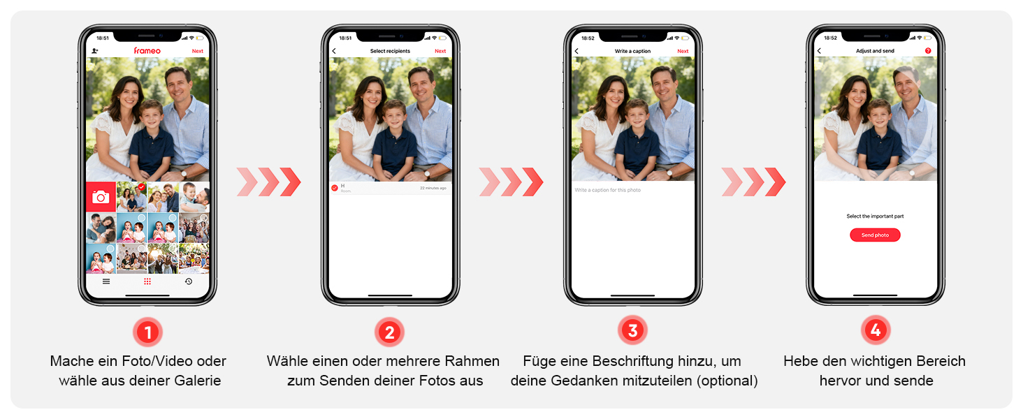 FRAMEO Цифровий фоторамка 15.6" WiFi, IPS, FHD 1920x1080, 32GB, сенсорний екран, автоповорот, для стін, віддалений доступ через додаток FRAMEO
