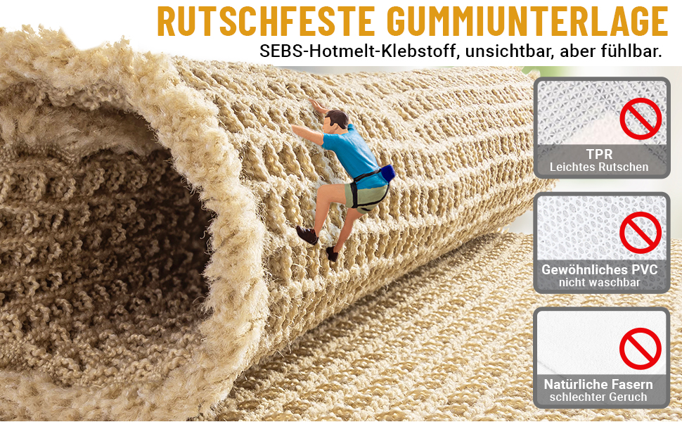 Набір килимків для ванної кімнати, антиковзні килимки, килимок для ванної, набір 2 шт, бохо килимок для ванної, пральний душ-килимок для вітальні, спальні, ванної кімнати, декор для ванної, 51 x 60 см + 41 x 61 см, коричневий та білий (коричневий)