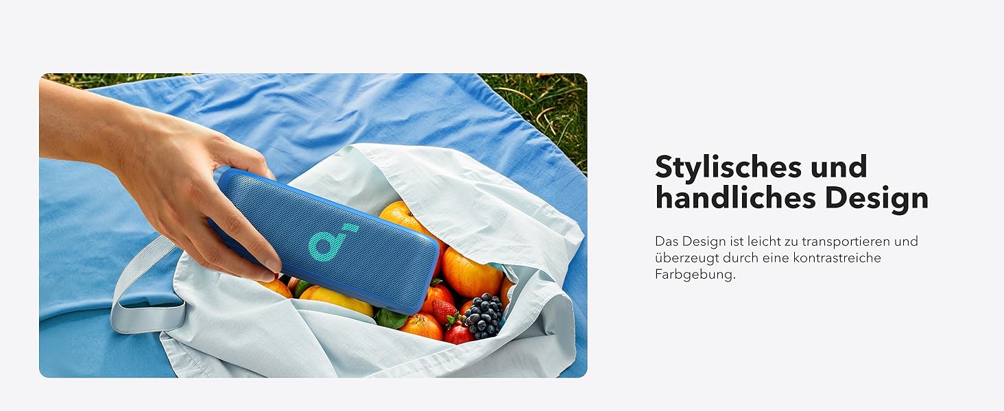 Soundcore Select 2S: Портативна Bluetooth-колонка з 20W, BassUp™ та IPX7 захистом (синій)