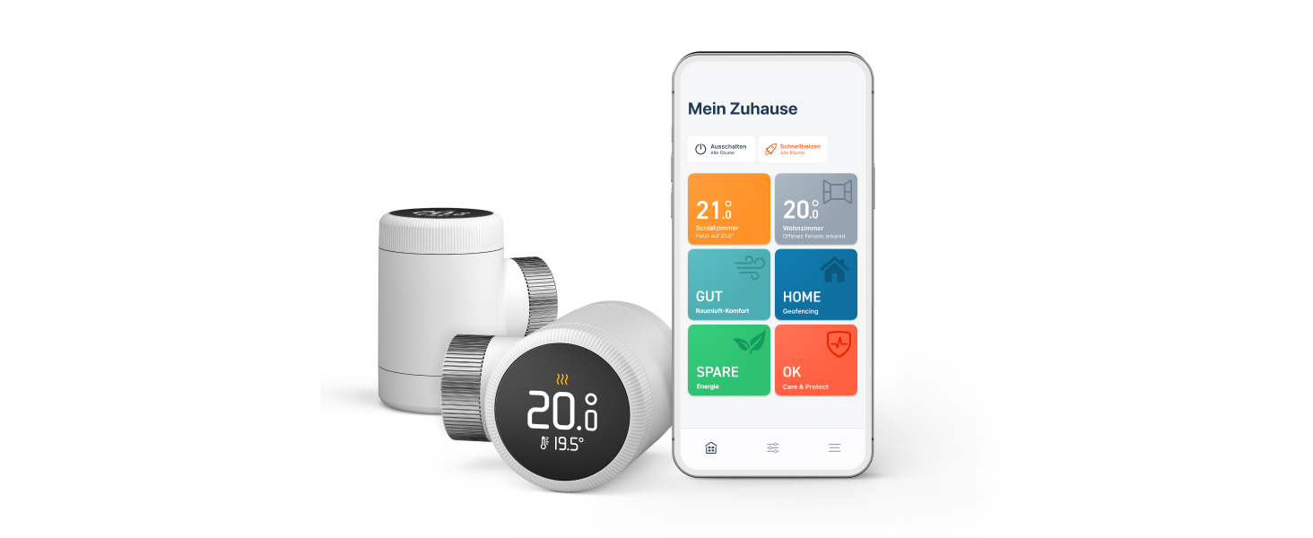 tado Smartes Heizkörperthermostat X – Набір з 3 шт., керування опаленням через додаток (Alexa, Siri, Google Assistant), енергозбереження, проста установка