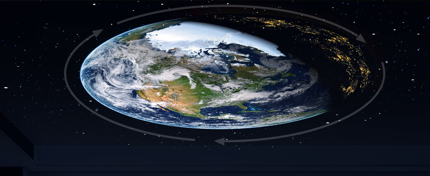 Проєктор зоряного неба Sternenhimmel: Галактика, планетарій, нічник для дітей та дорослих - чорний