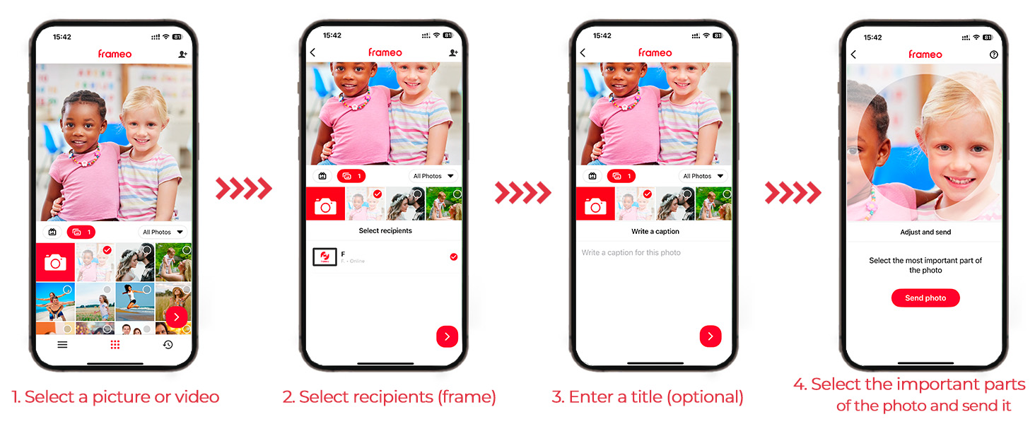 Frameo Цифровий фоторамка WiFi 10.1