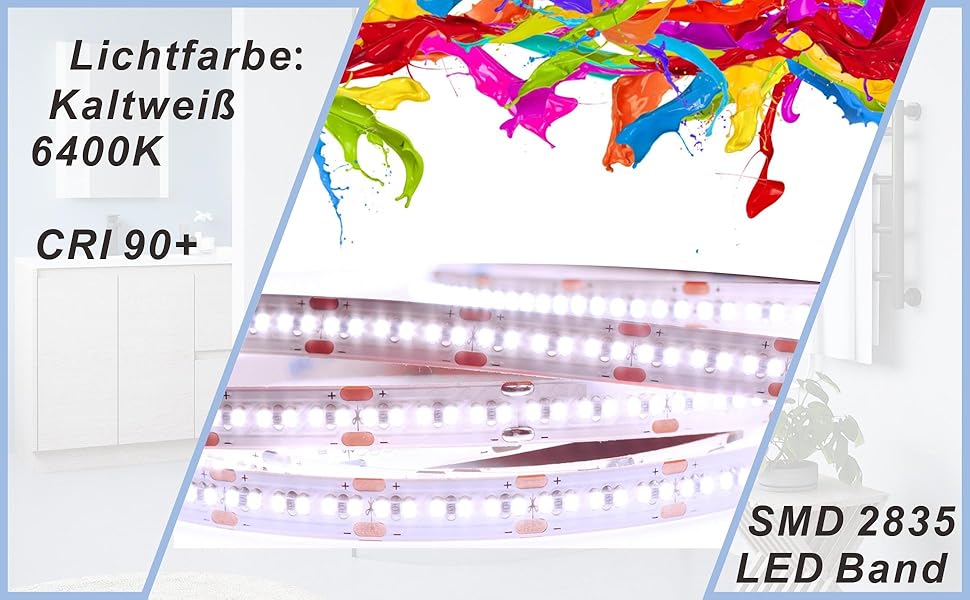 Дзеркало для ванної кімнати AQUABATOS LED 50x70 см з підсвічуванням, сенсорним вимикачем, регулюванням температури світла (6400K), IP44, CE, енергозберігаюче. Серія Essens