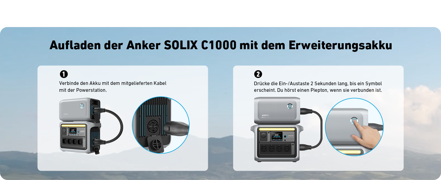 Портативна електростанція Anker SOLIX, LiFePO4, сонячний генератор 1800 Вт, 100 заряджений за 58 хв з надшвидким режимом, електростанція LFP для вулиці, кемпінгу та резерву живлення (додаткова сонячна панель) (батарея BP1000)